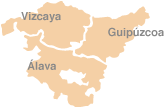 mapa país vasco